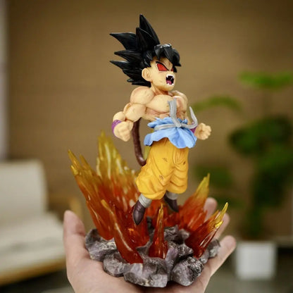 19CM Anime Dragon Ball Son Goku Figure Red Eye Model Doll