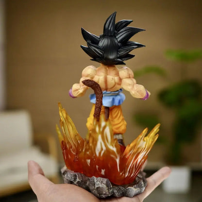 19CM Anime Dragon Ball Son Goku Figure Red Eye Model Doll